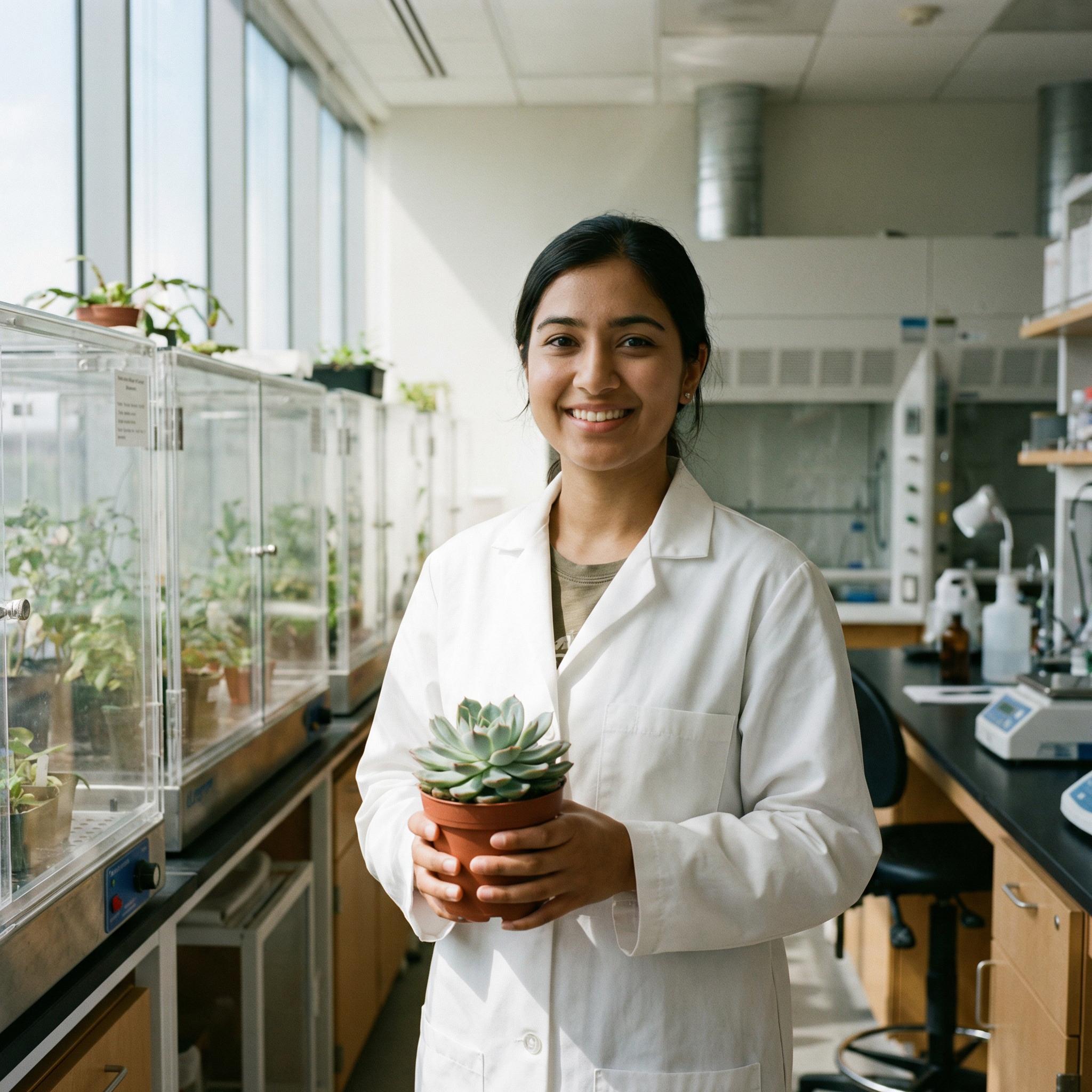 双飞植物研究员林小薇