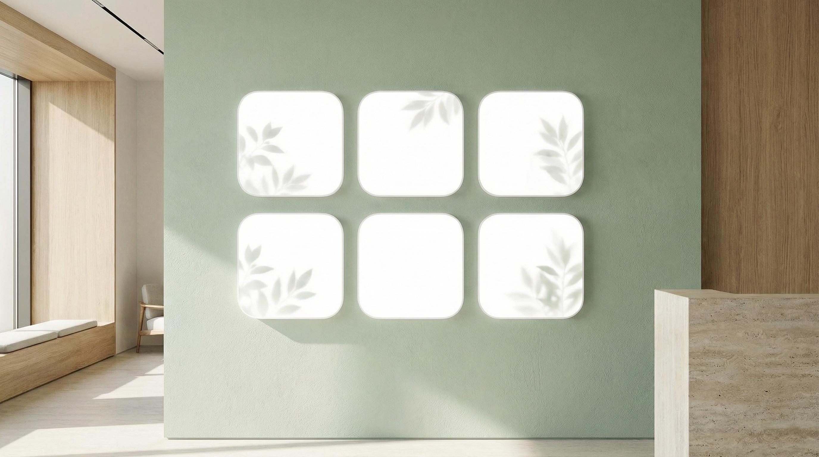 双飞合作植物品牌Logo墙